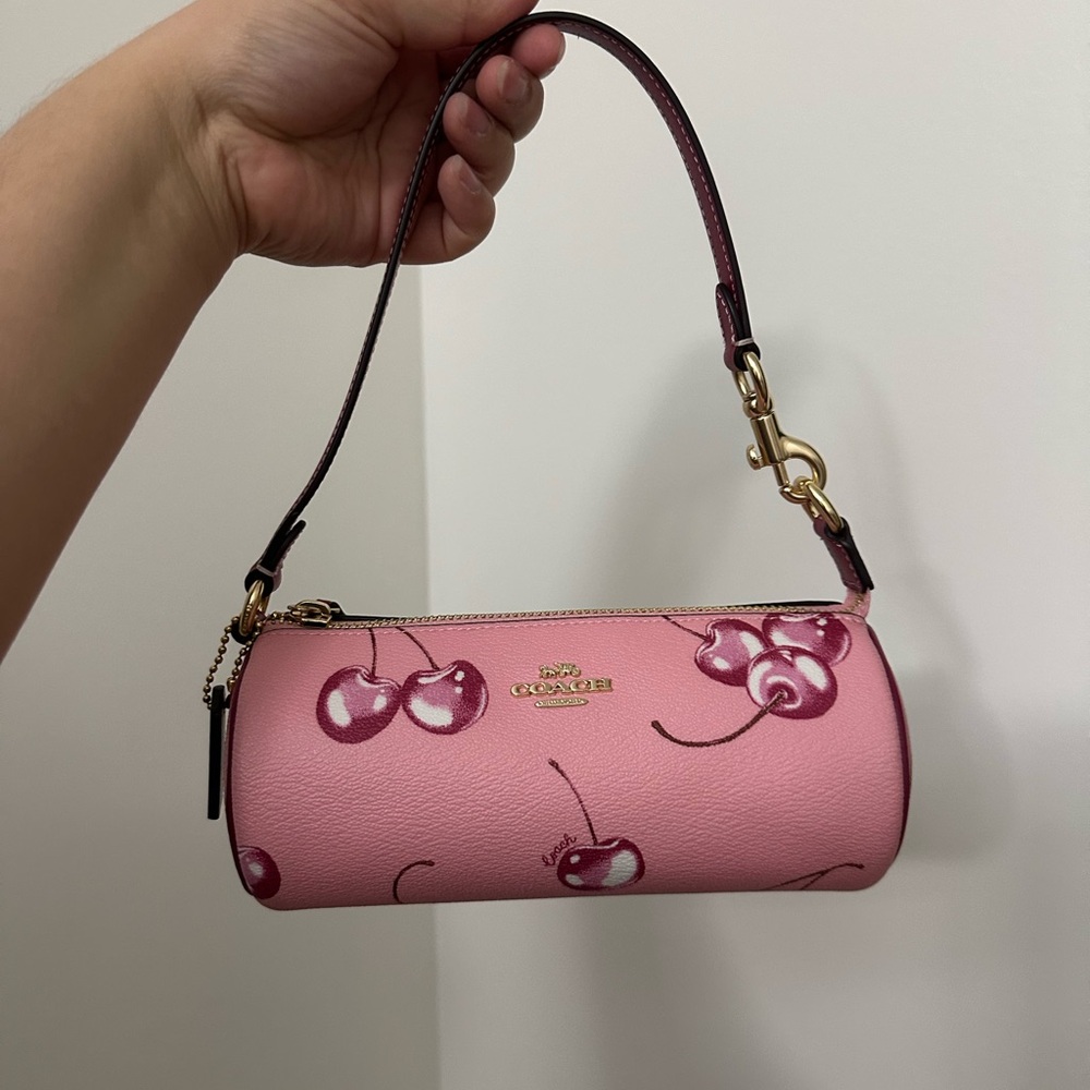 Coach Pink Cherry Nolita Barrel Shoulder Bag